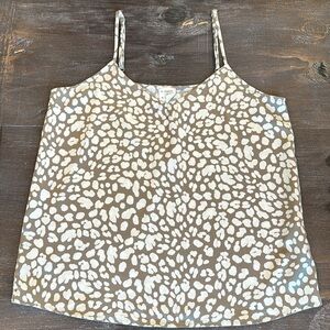 By Together Boho Chic animal print camisole Silky Size S Adjustable Straps